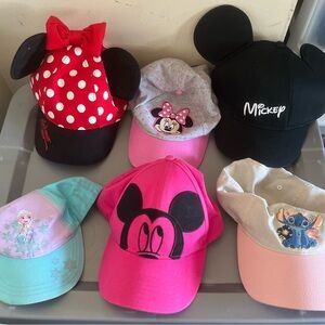 youth 6 disney hat bundle mickey frozen adjustable lilo & stitch movie promo b1